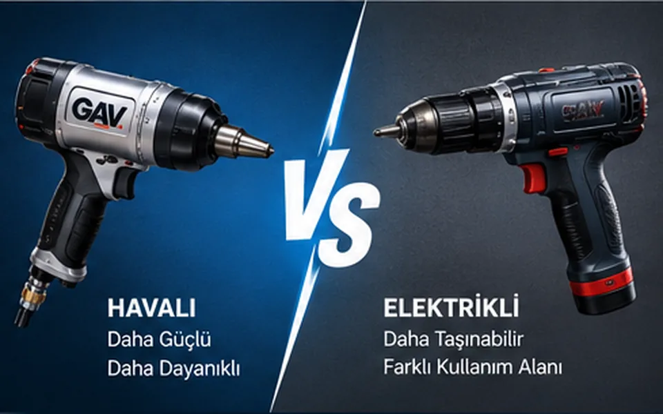 Soğuk havada pnömatik somun sıkma makinesi kullanımı