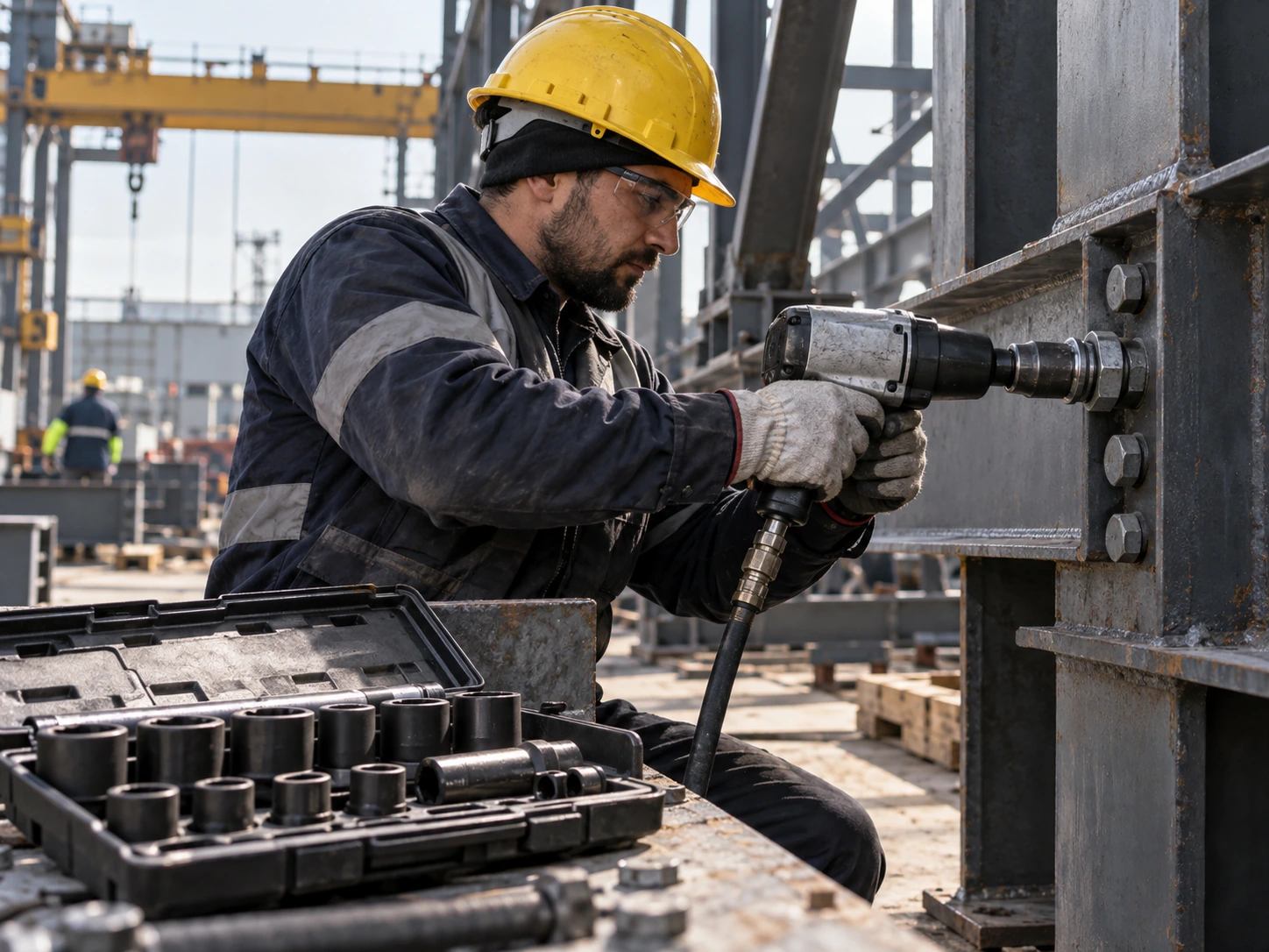 Metal işleme ve çelik konstrüksiyonda darbeli lokma